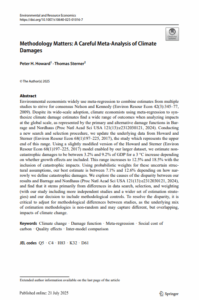 Methodology Matters: A Careful Meta-Analysis of Climate Damages