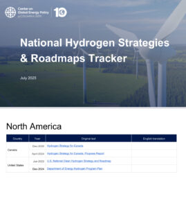 National Hydrogen Strategies and Roadmap Tracker