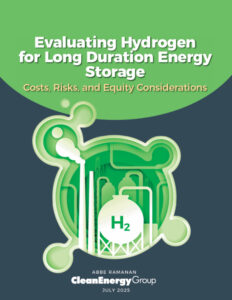 Evaluating Hydrogen for Long Duration Energy Storage: Costs, Risks, and Equity Considerations
