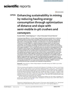 Enhancing Sustainability in Mining by Reducing Hauling Energy Consumption Through Optimization of Distance and Slope with Semi-Mobile in-Pit Crushers and Conveyors