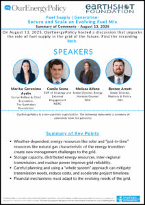 OurEnergyPolicy Event Summary- Fuel Supply | Generation: Secure and Scale an Evolving Fuel Mix