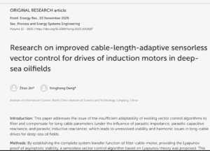 Research on Improved Cable-Length-Adaptive Sensorless Vector Control for Drives of Induction Motors in Deep-Sea Oilfields