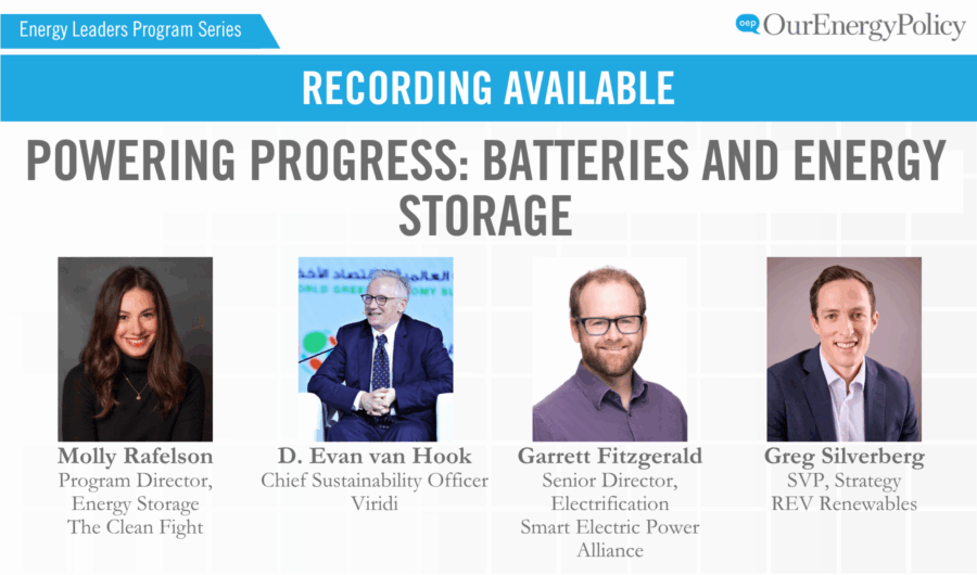 Powering Progress: Batteries and Energy Storage