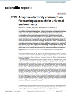 Adaptive Electricity Consumption Forecasting Approach for Universal Environments