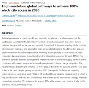 High-Resolution Global Pathways to Achieve 100% Electricity Access in 2030