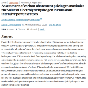 Assessment of Carbon-Abatement Pricing to Maximize the Value of Electrolytic Hydrogen in Emissions-Intensive Power Sectors