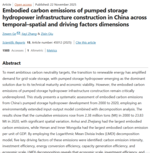 Embodied Carbon Emissions of Pumped Storage Hydropower Infrastructure Construction in China Across Temporal–Spatial and Driving Factors Dimensions